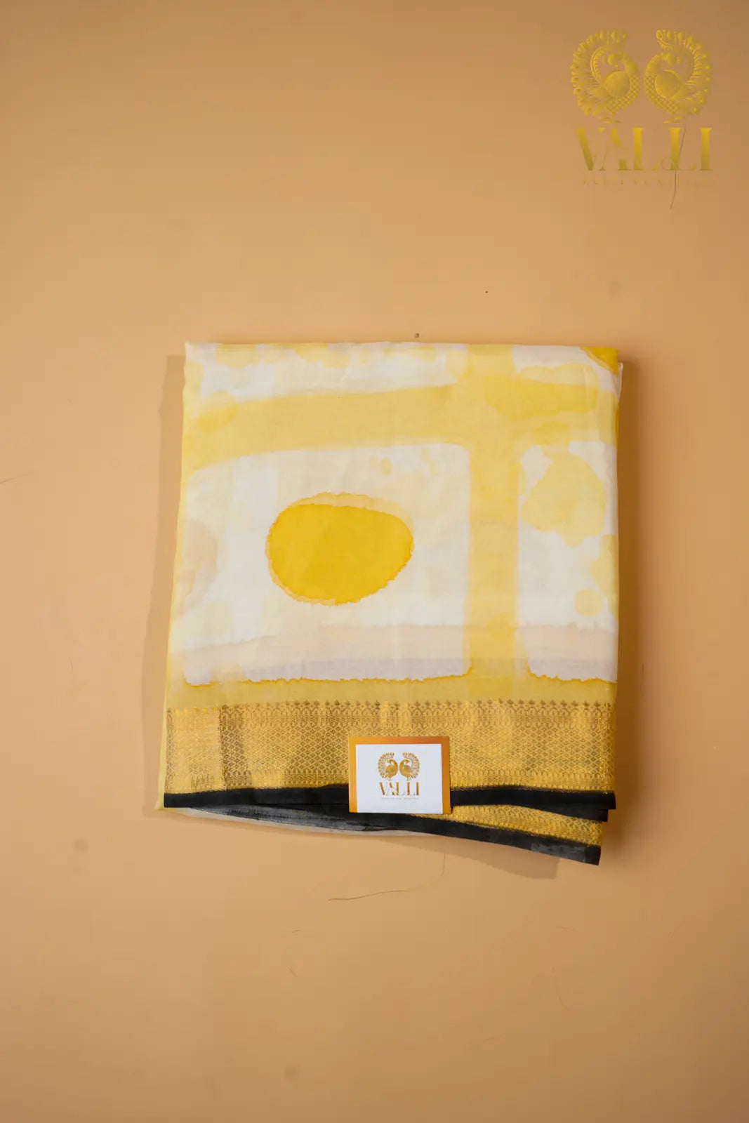 Sunshine Yellow Handloom Saree with Zari Border