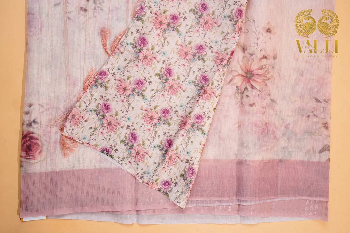 double Organza with digital print victorian print