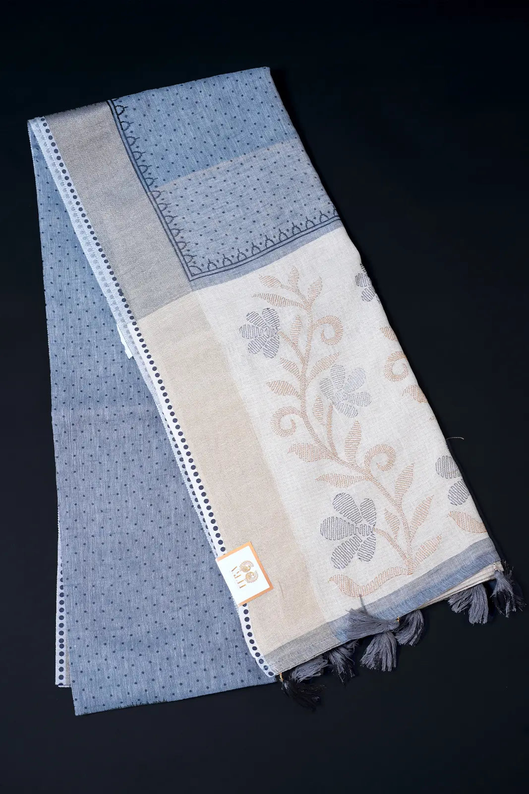 Lenin Cotton Sarees – Grey