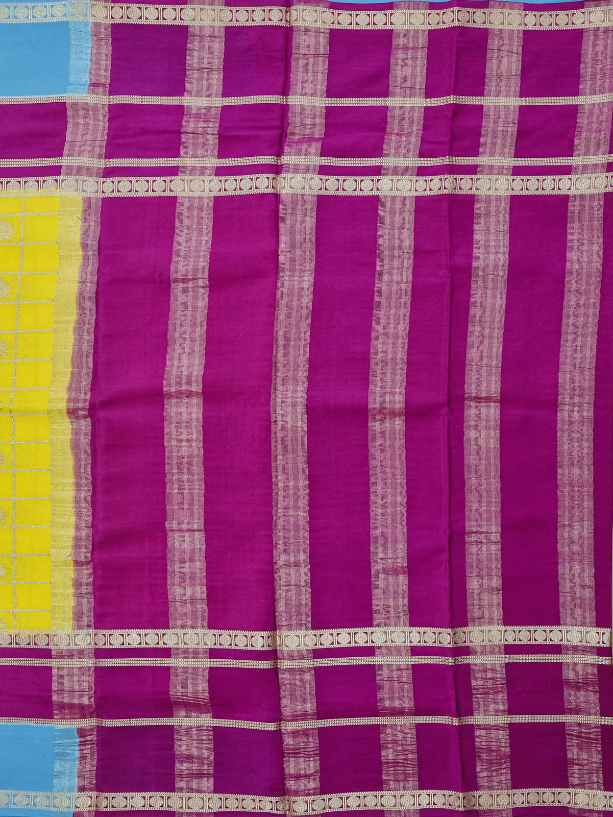 Kattam Checks Yellow + Purple