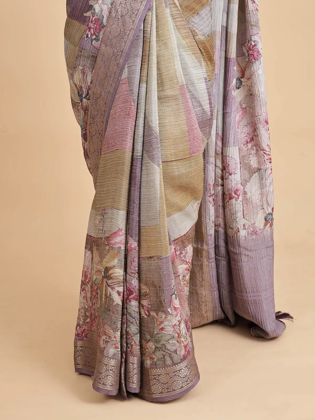 Crush Georgette Saree – Digital Print with Soft Viscose Blouse