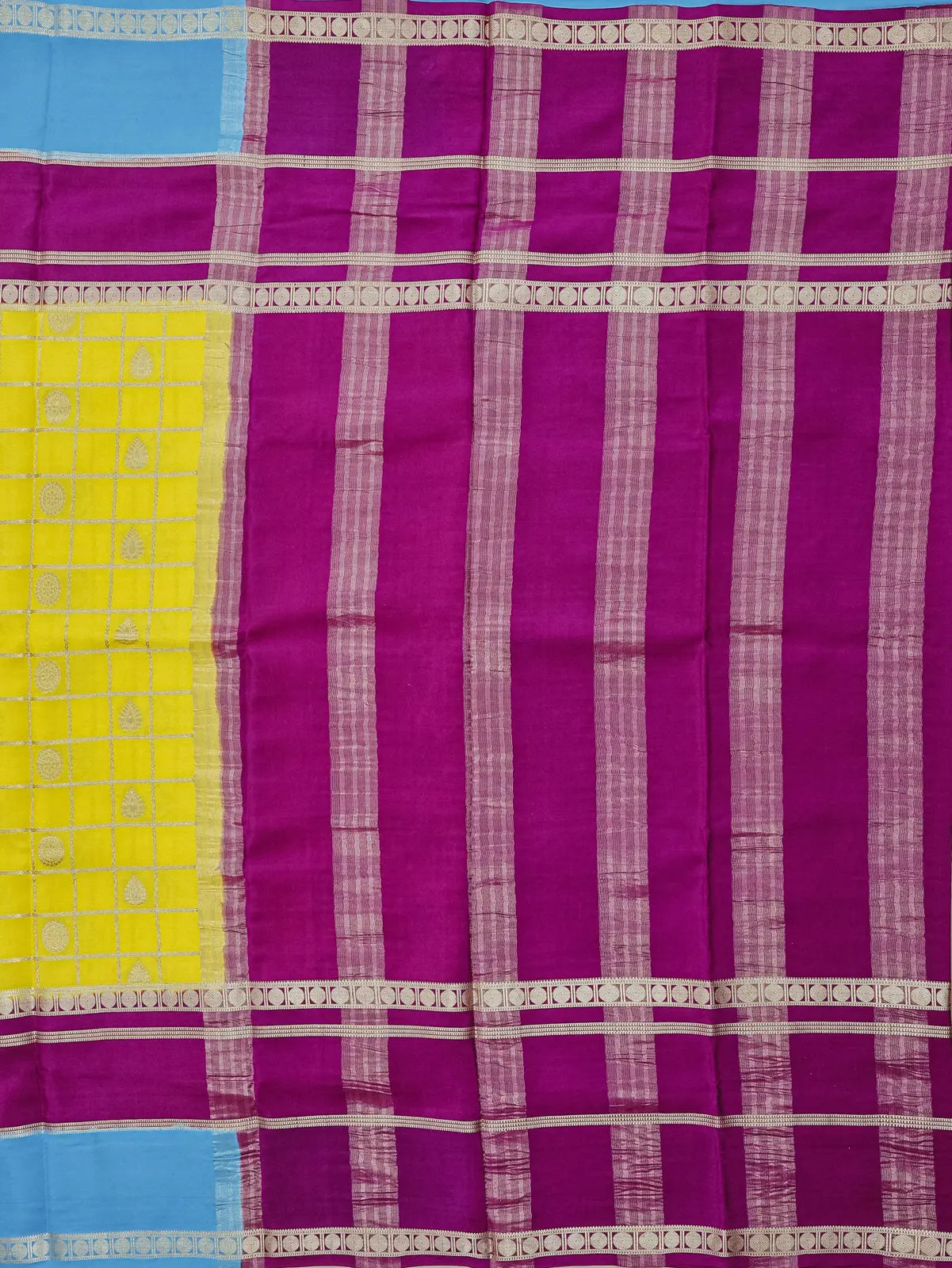 Kattam Checks Yellow + Purple