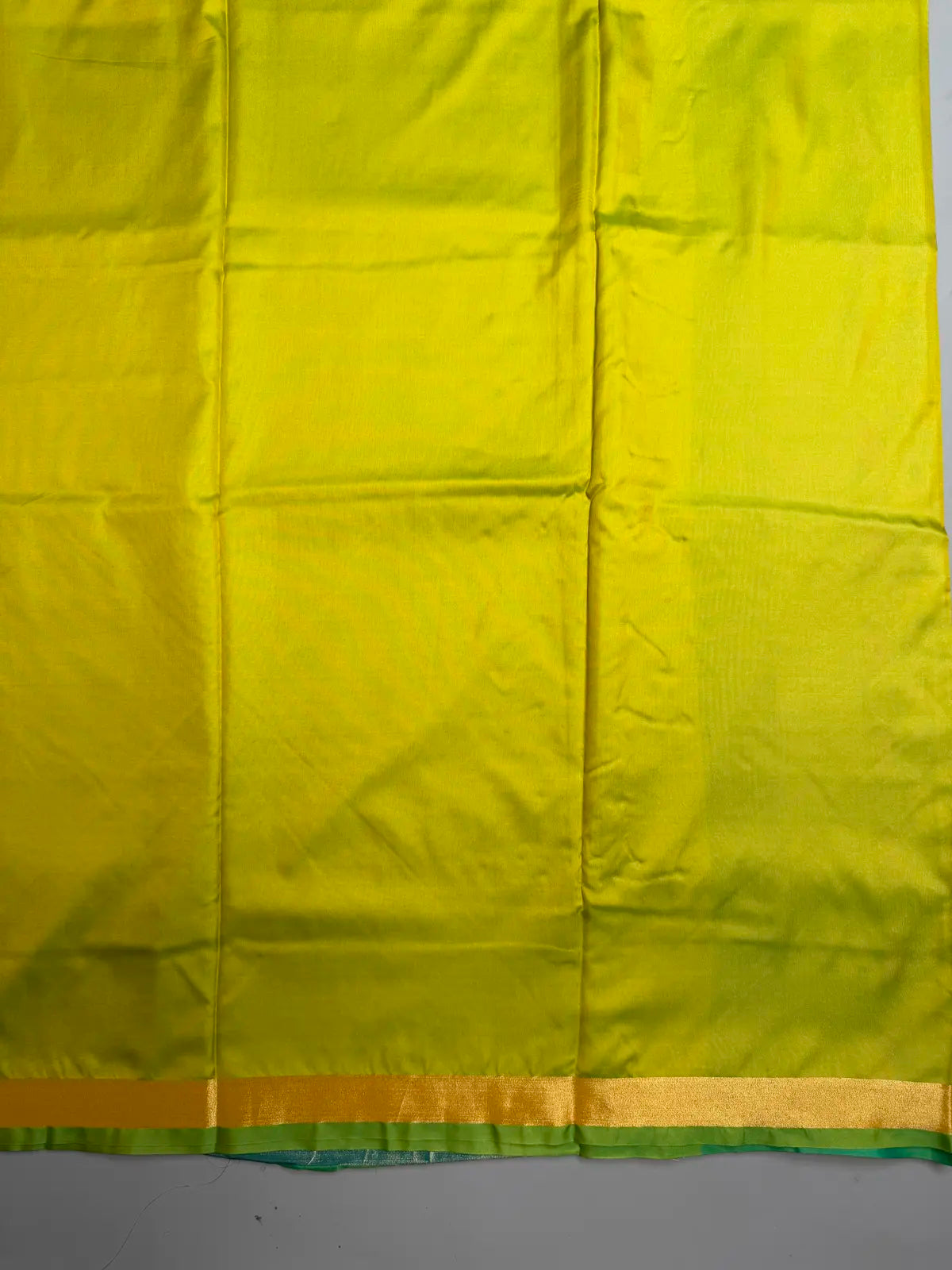 Parrot Green Saree with Heavy Ikat Turquoise Pallu & Brocade Ikat Blouse
