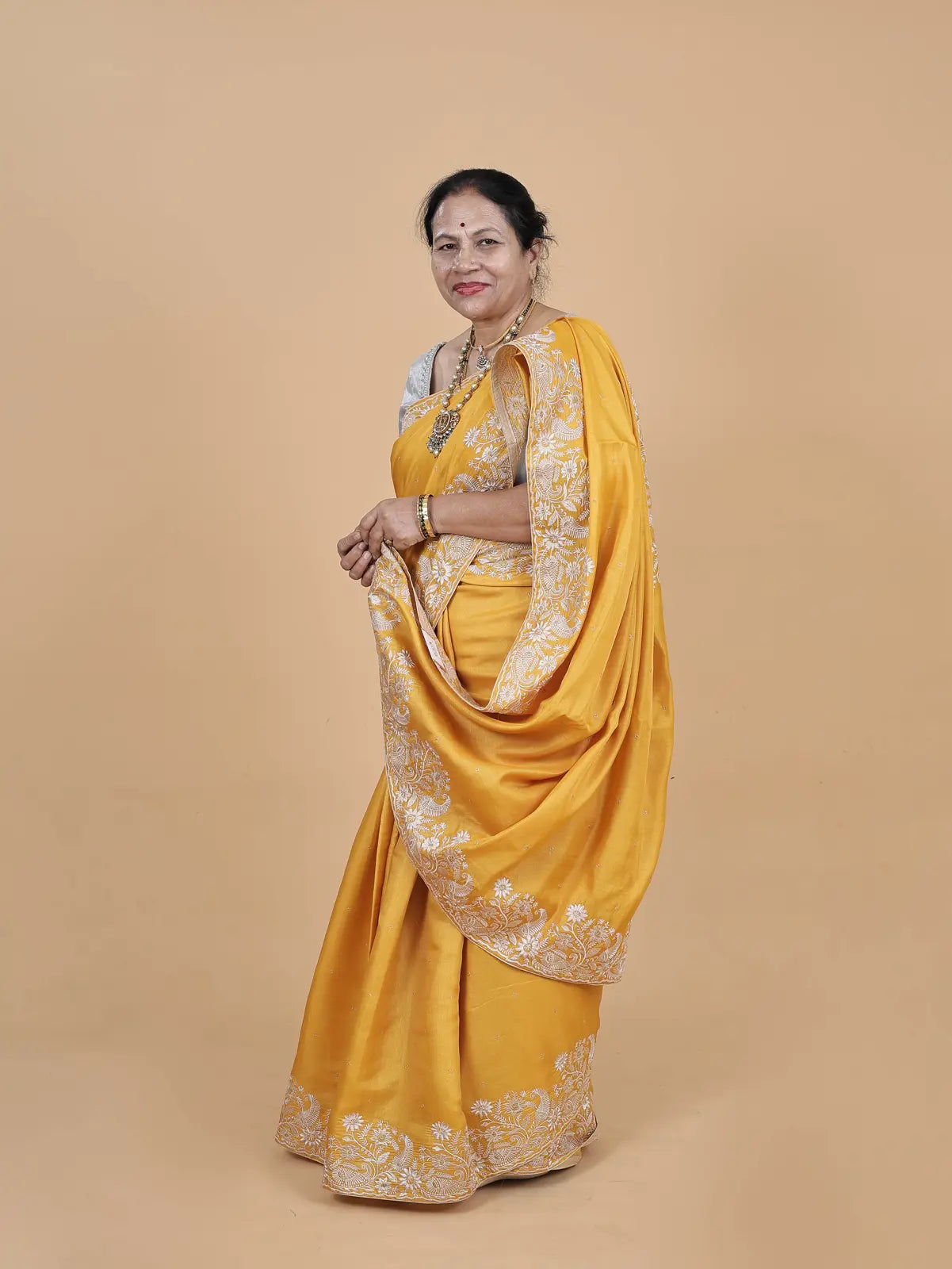 Semi Tussar Silk – Yellow