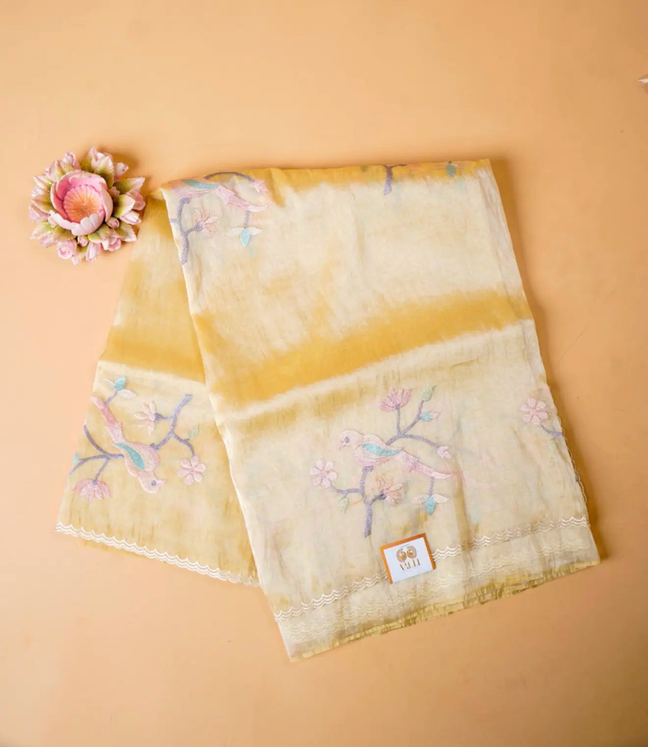 Golden – Tissue Organza Saree