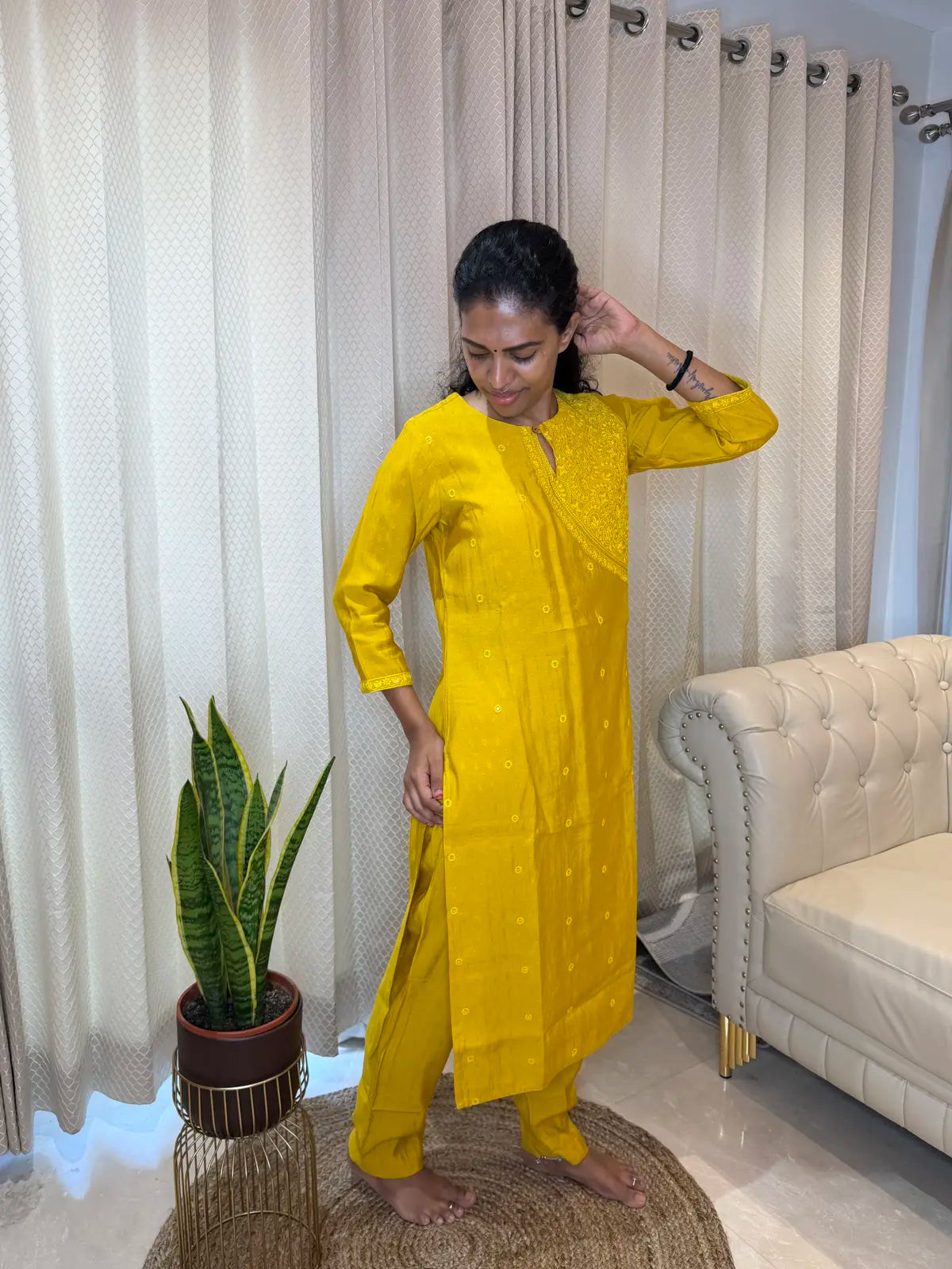 Mustard co ord set 2pc