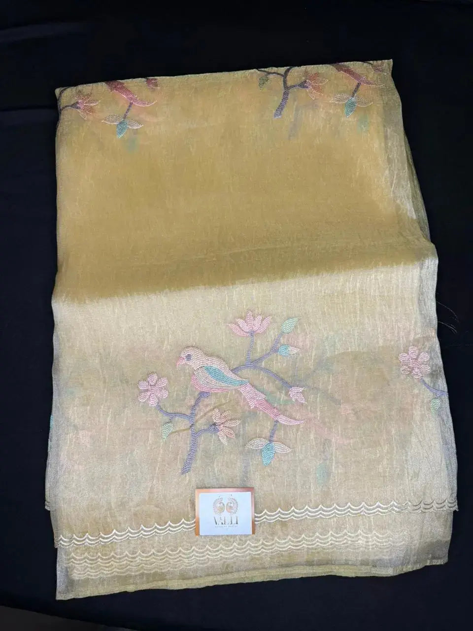 Golden – Tissue Organza Saree