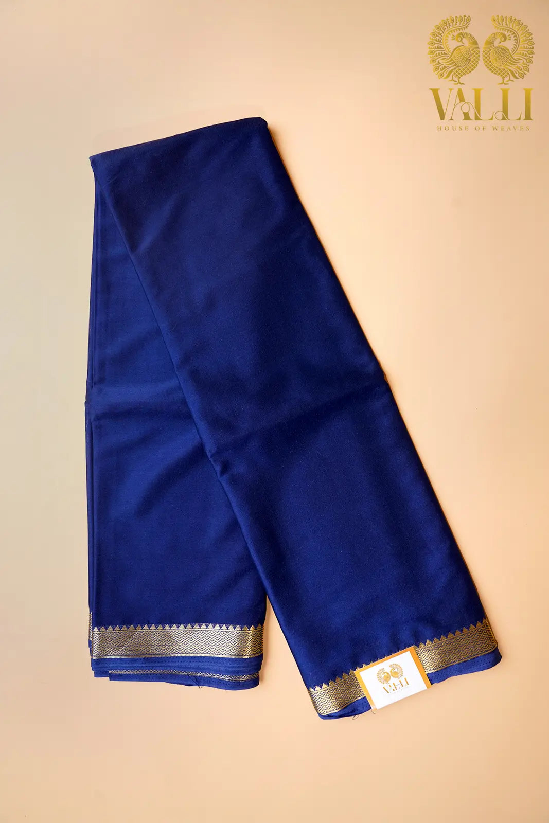 Small border crepe navy blue