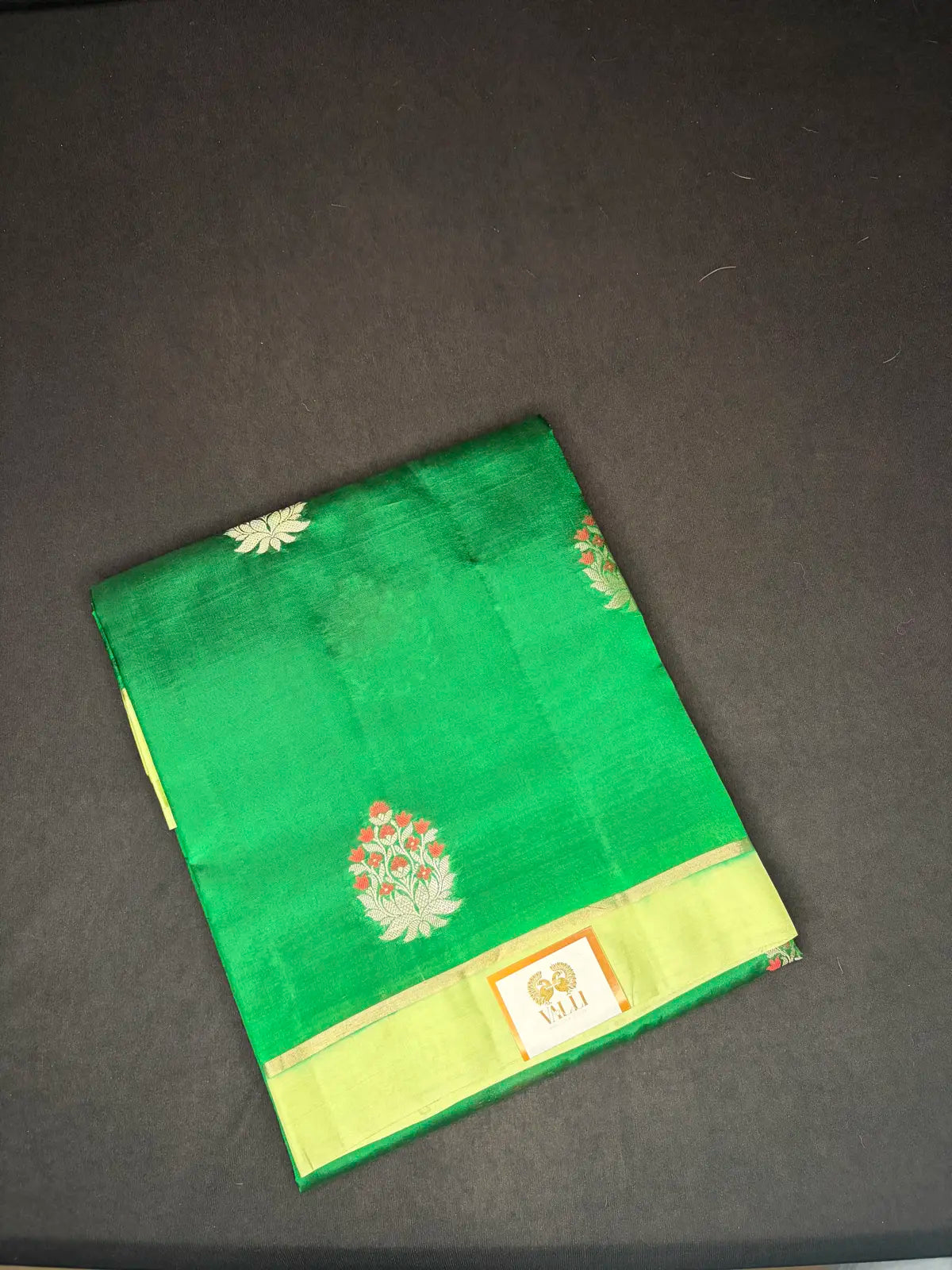 Green Raw mango silk saree
