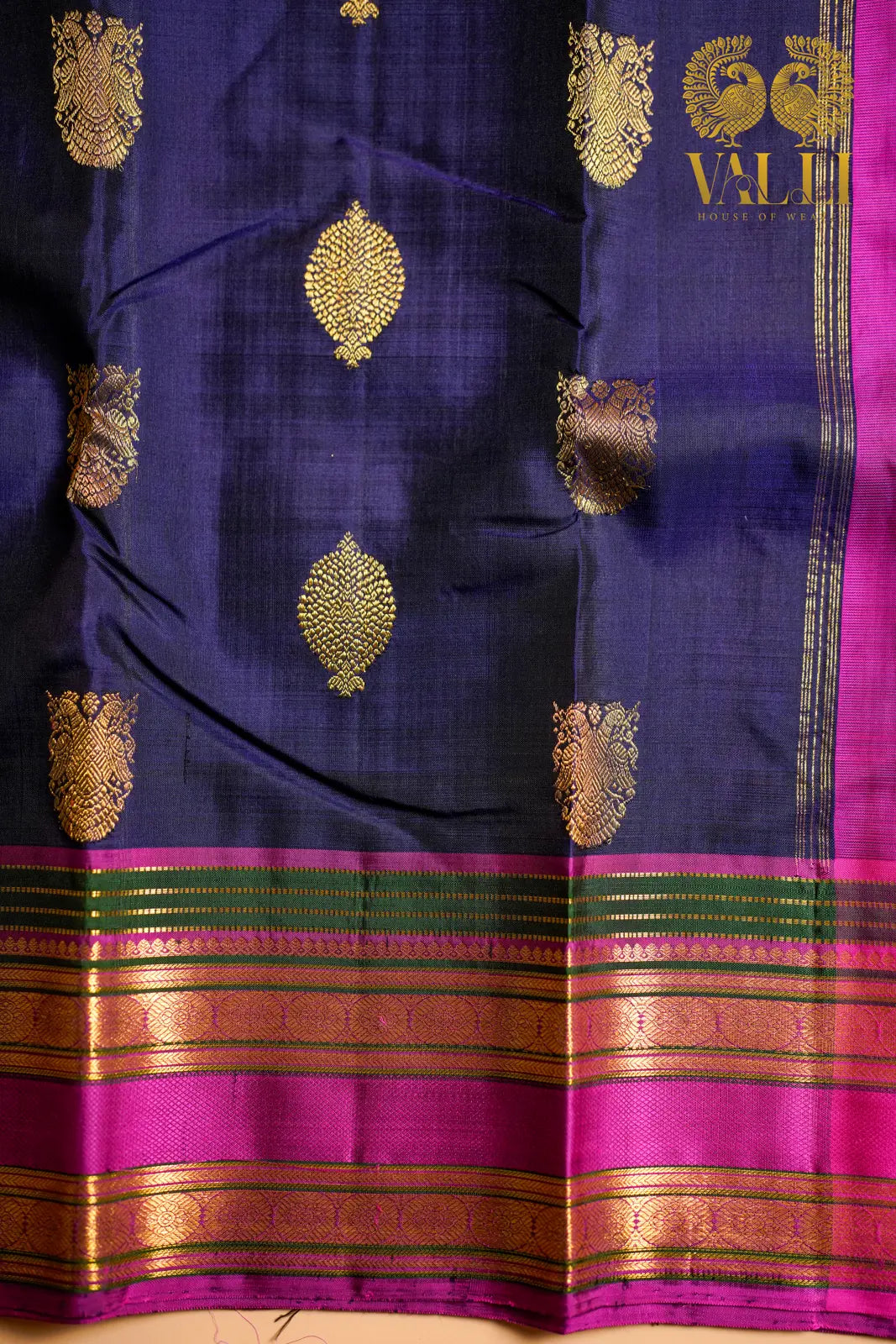 Ganda Berunda Kanchipuram Silk Saree
