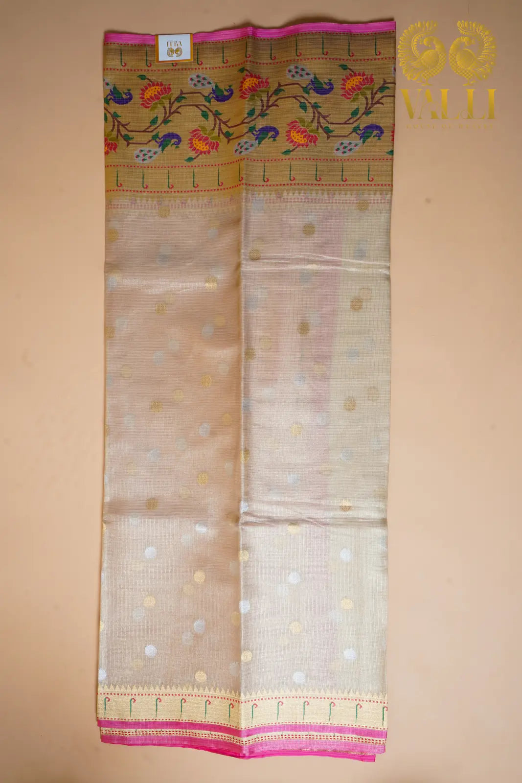 Tissue Kota Saree with Paithani Border