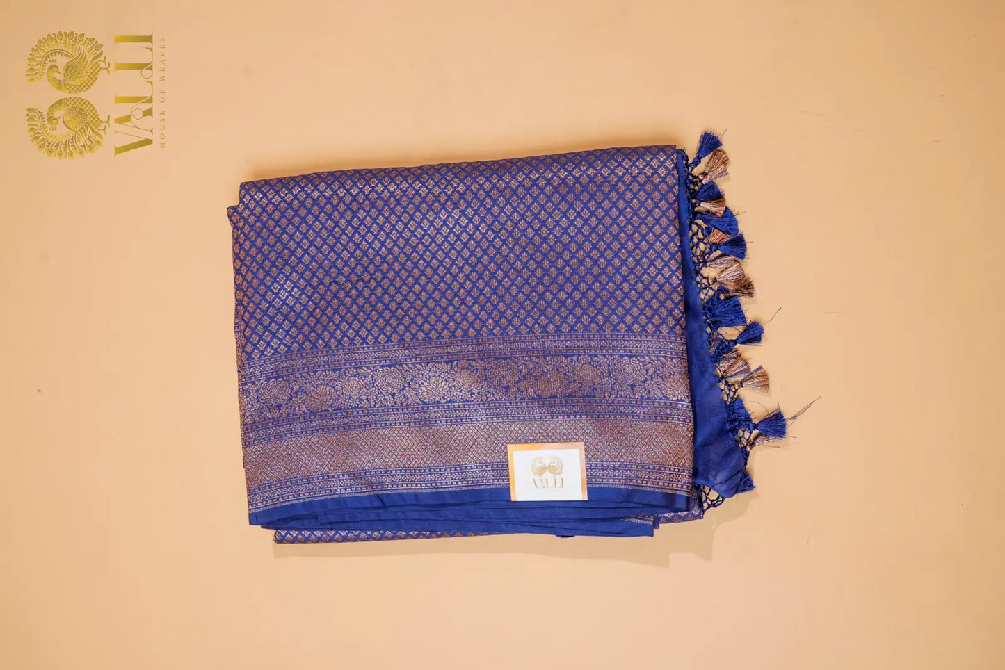 Royal midnight blue Banarasi