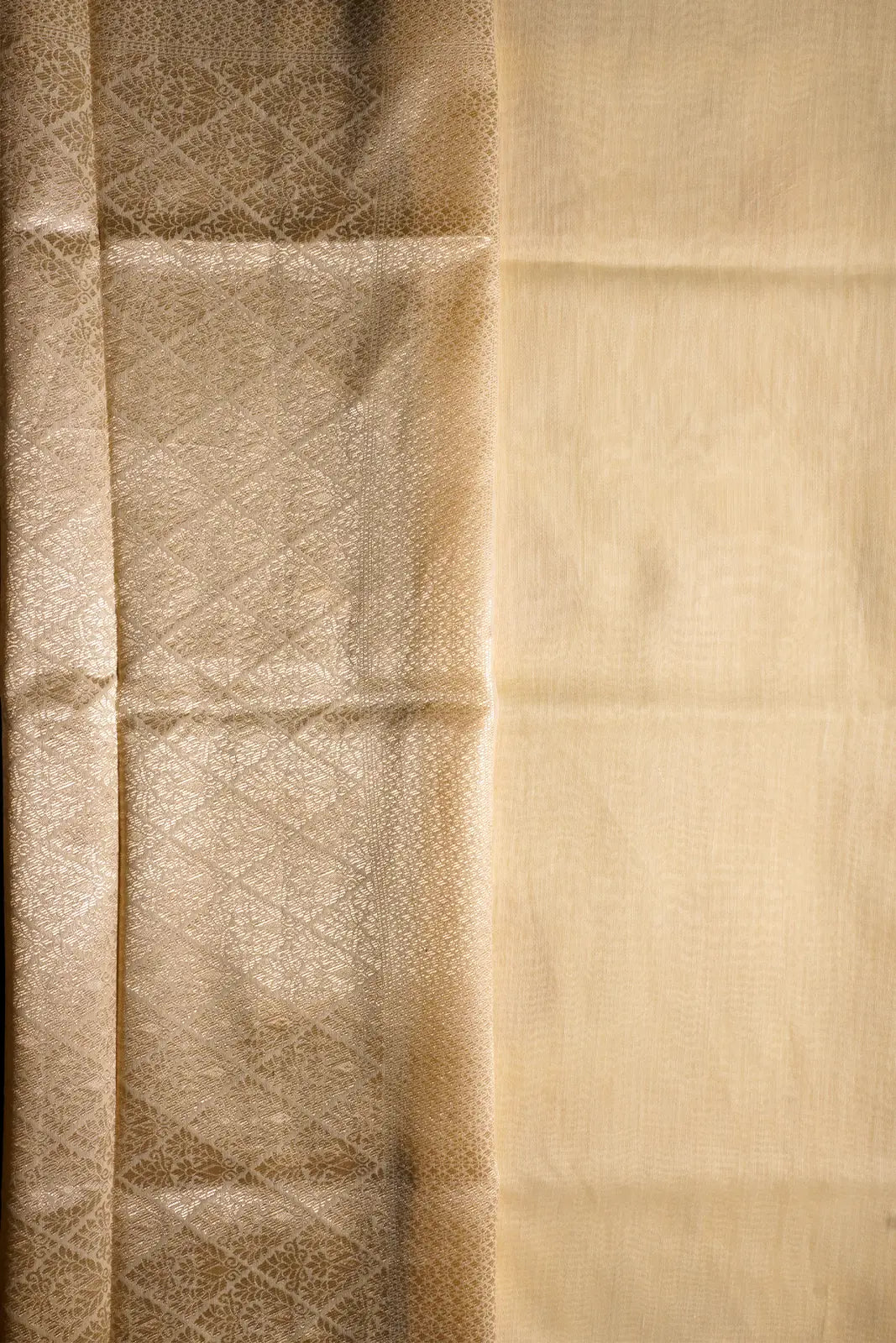 ivory banarasi cotton 