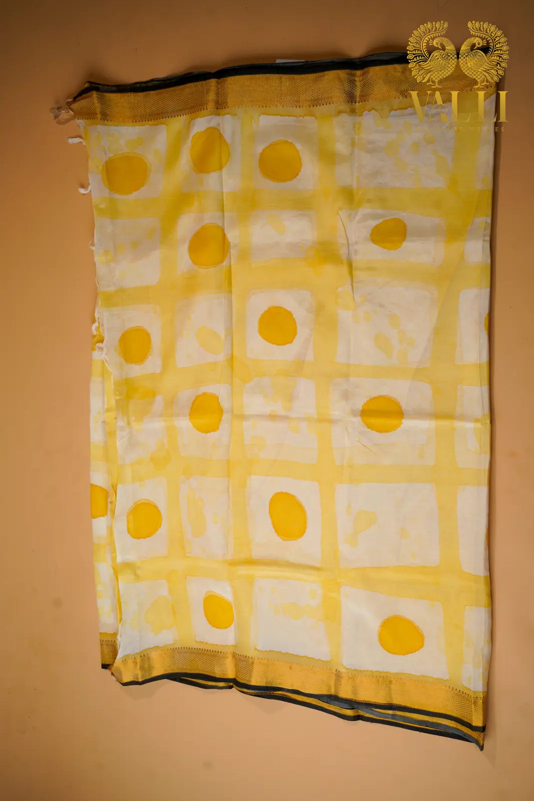 Sunshine Yellow Handloom Saree with Zari Border