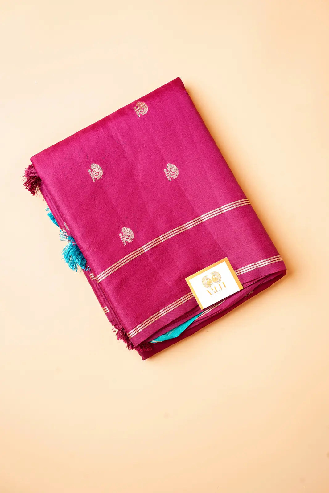 Soft silk peacock plum pink + Rama blue 