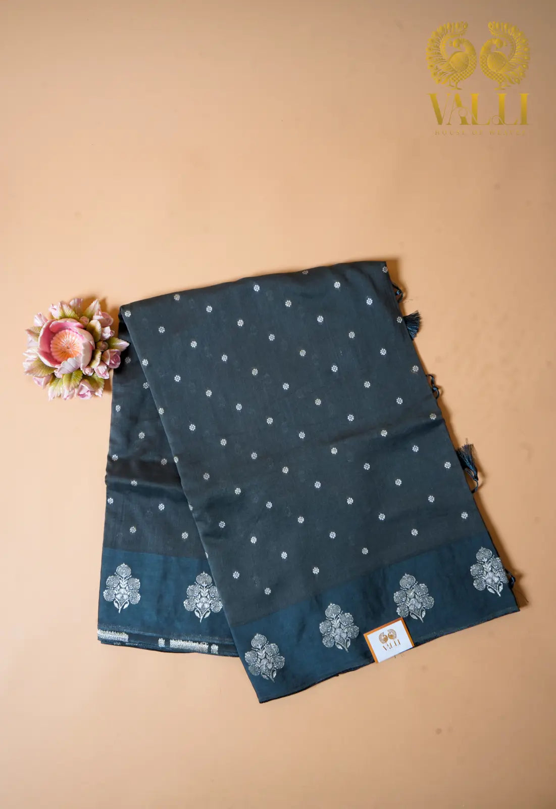Munga Silk Saree Grey 