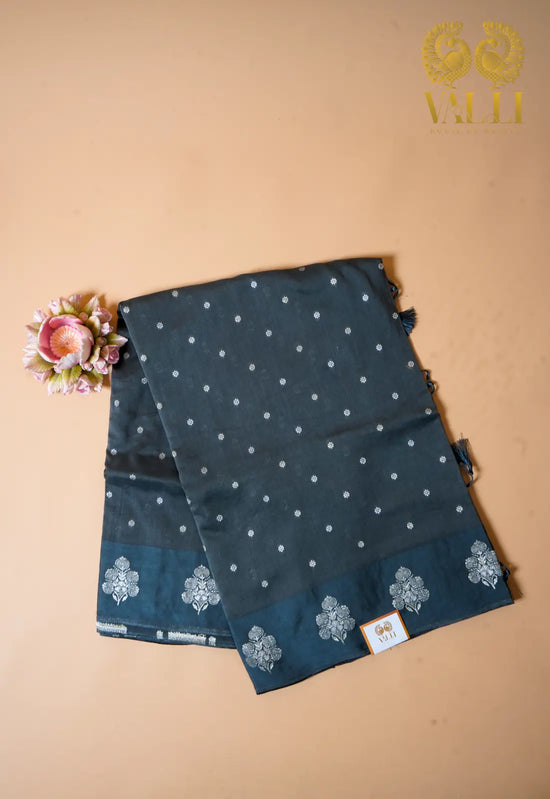Munga Silk Saree Grey 