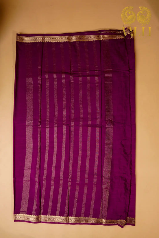 Lush Pink Semi Crepe Silk Saree with Half-Inch Zari Border