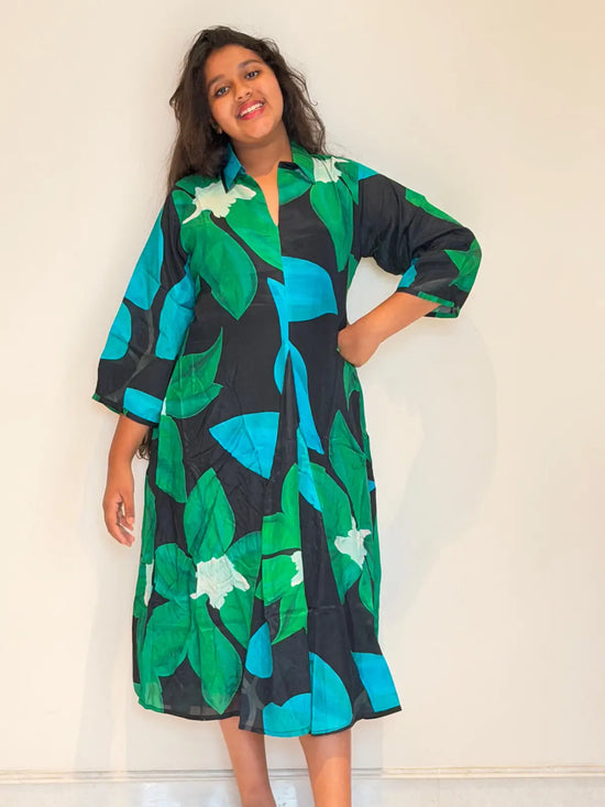 MUSLIN  A LINE DRESS
