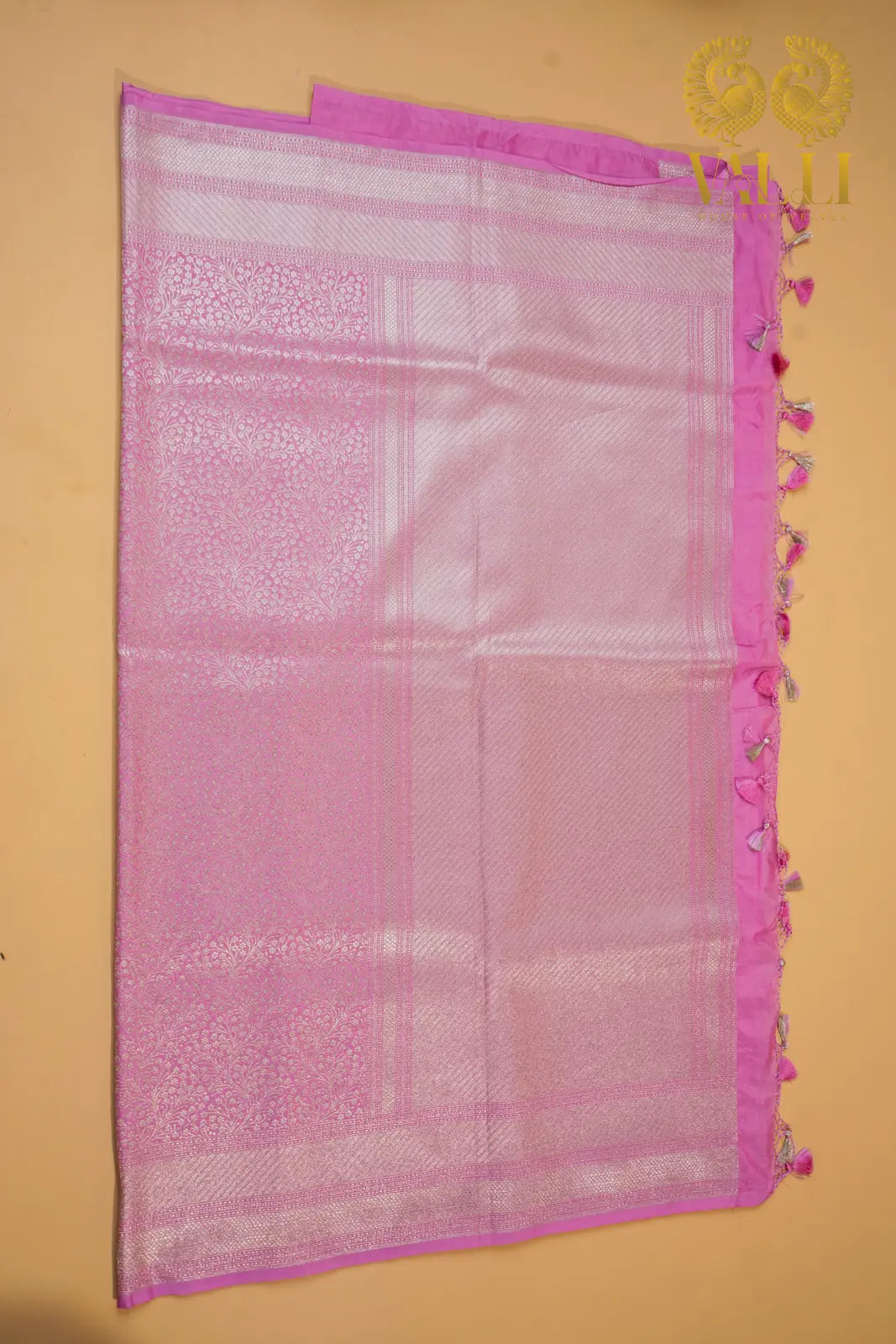 Banarasi Silver Zari Brocade Saree