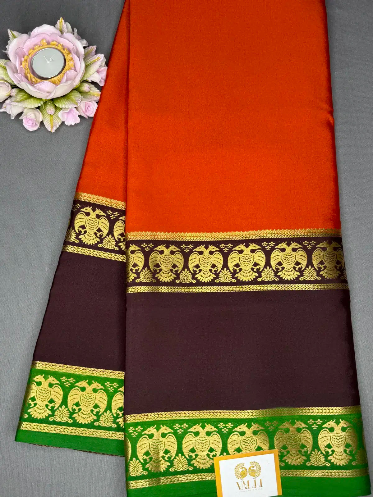 Mayura Valli orange & snuff 