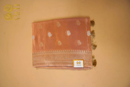 Tissue Banarasi Crepe Saree