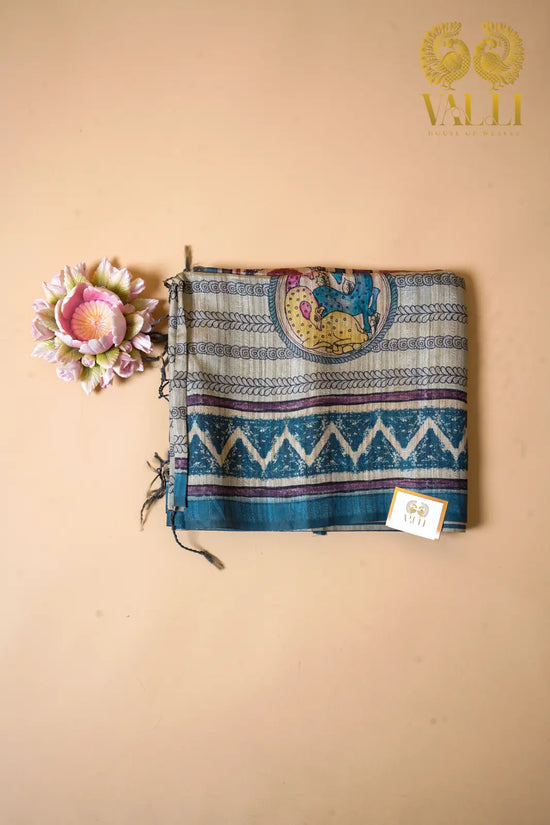 Bhagalpuri Silk Printed Saree
