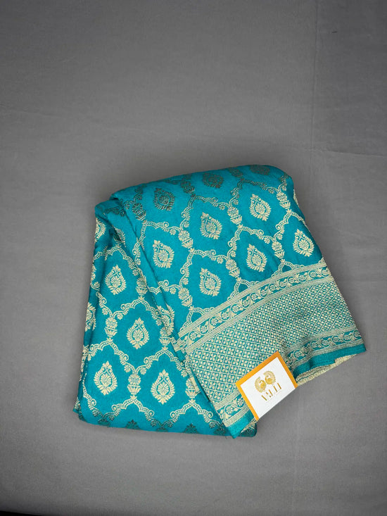 Banarasi georgette Rama blue 