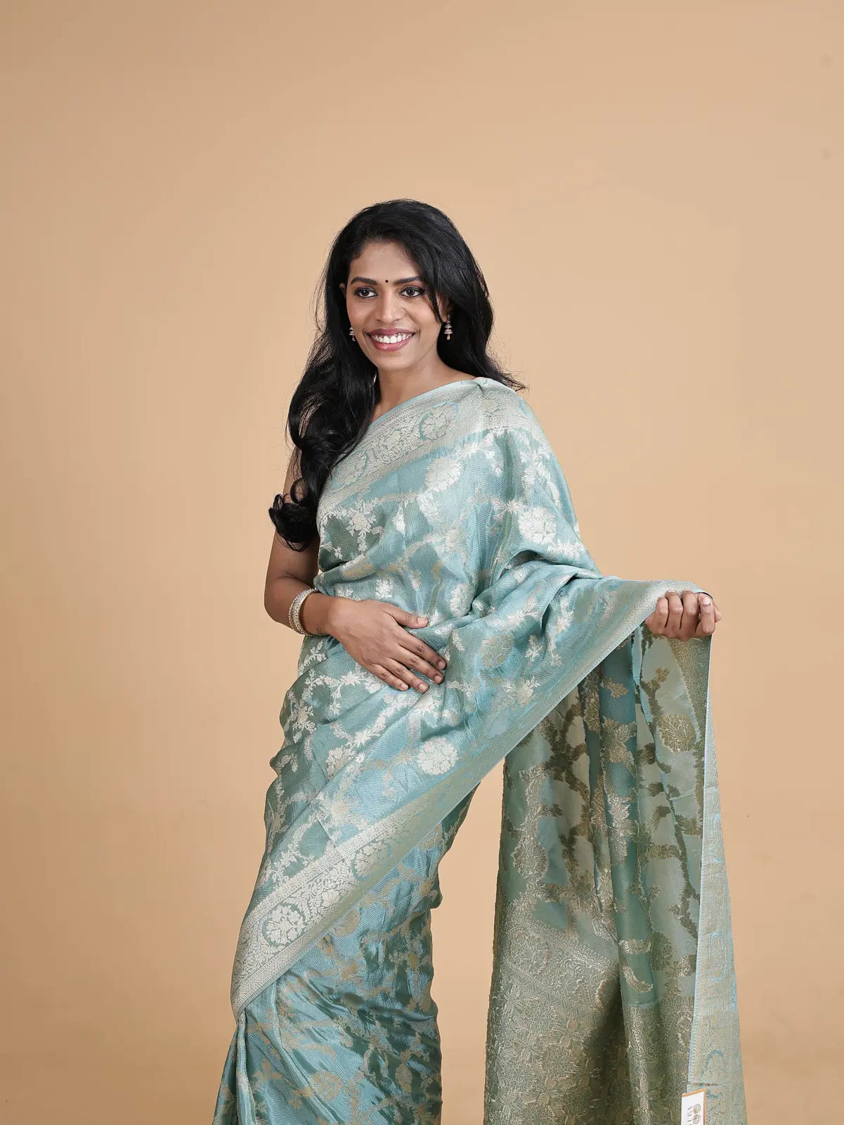 Satin Jute Banarasi Saree