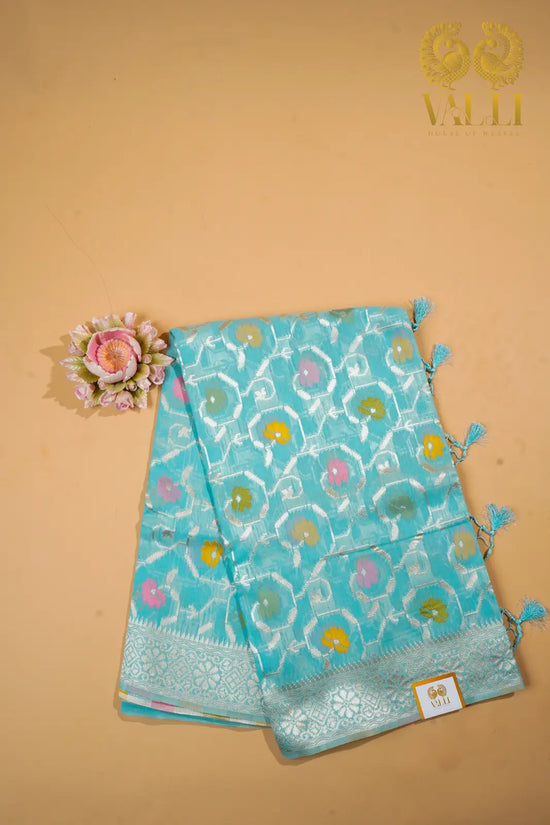  Banarasi cotton Jaamdani Meenakari saree