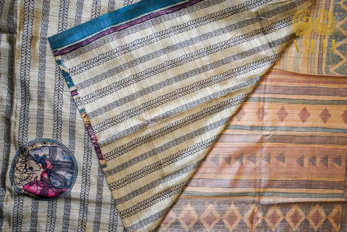 Bhagalpuri Silk Printed Saree