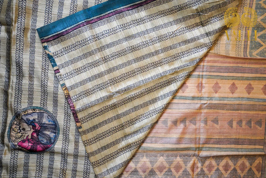 Bhagalpuri Silk Printed Saree