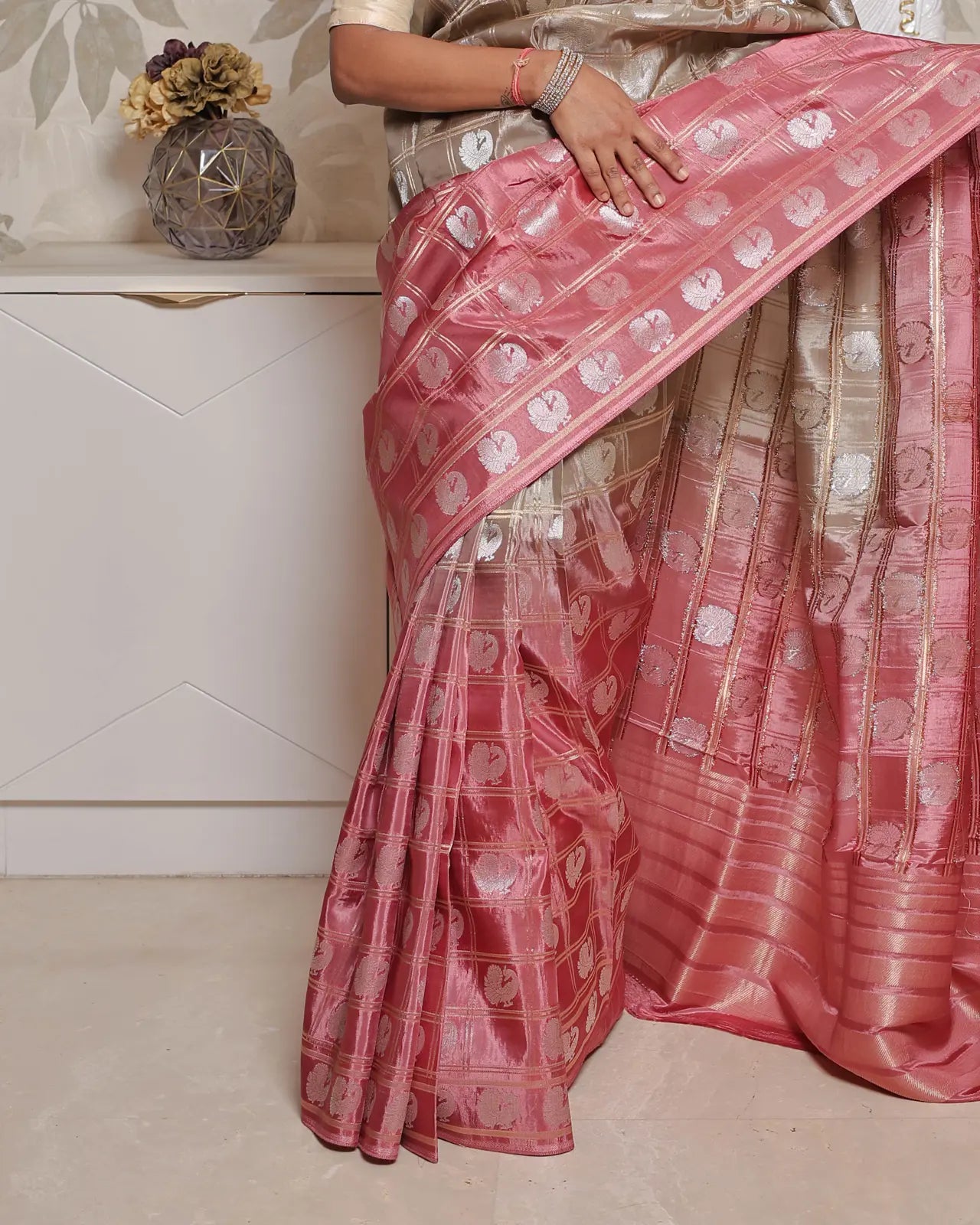 Banarasi crepe silk