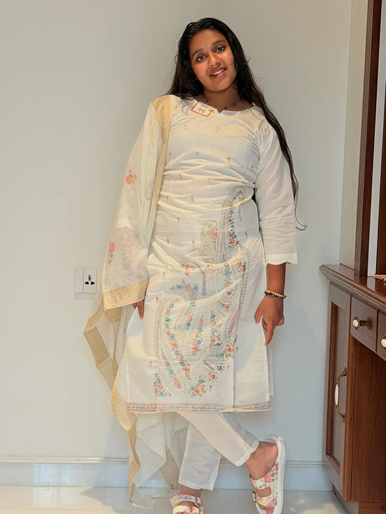 Ivory elegance Kashmiri