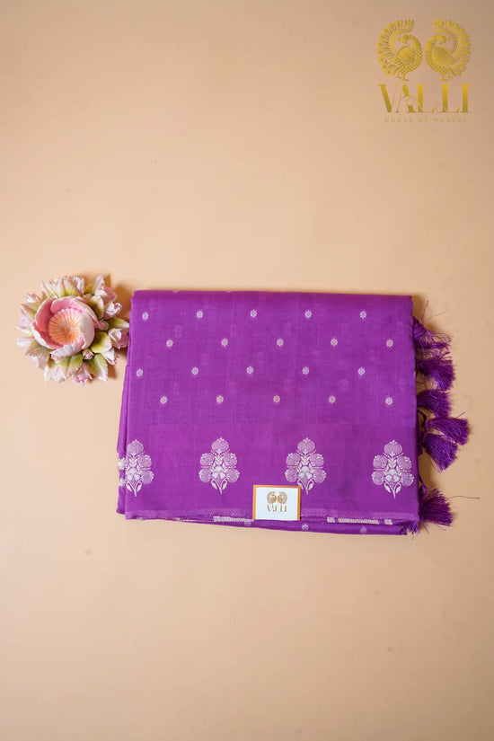Munga Saree  Purple