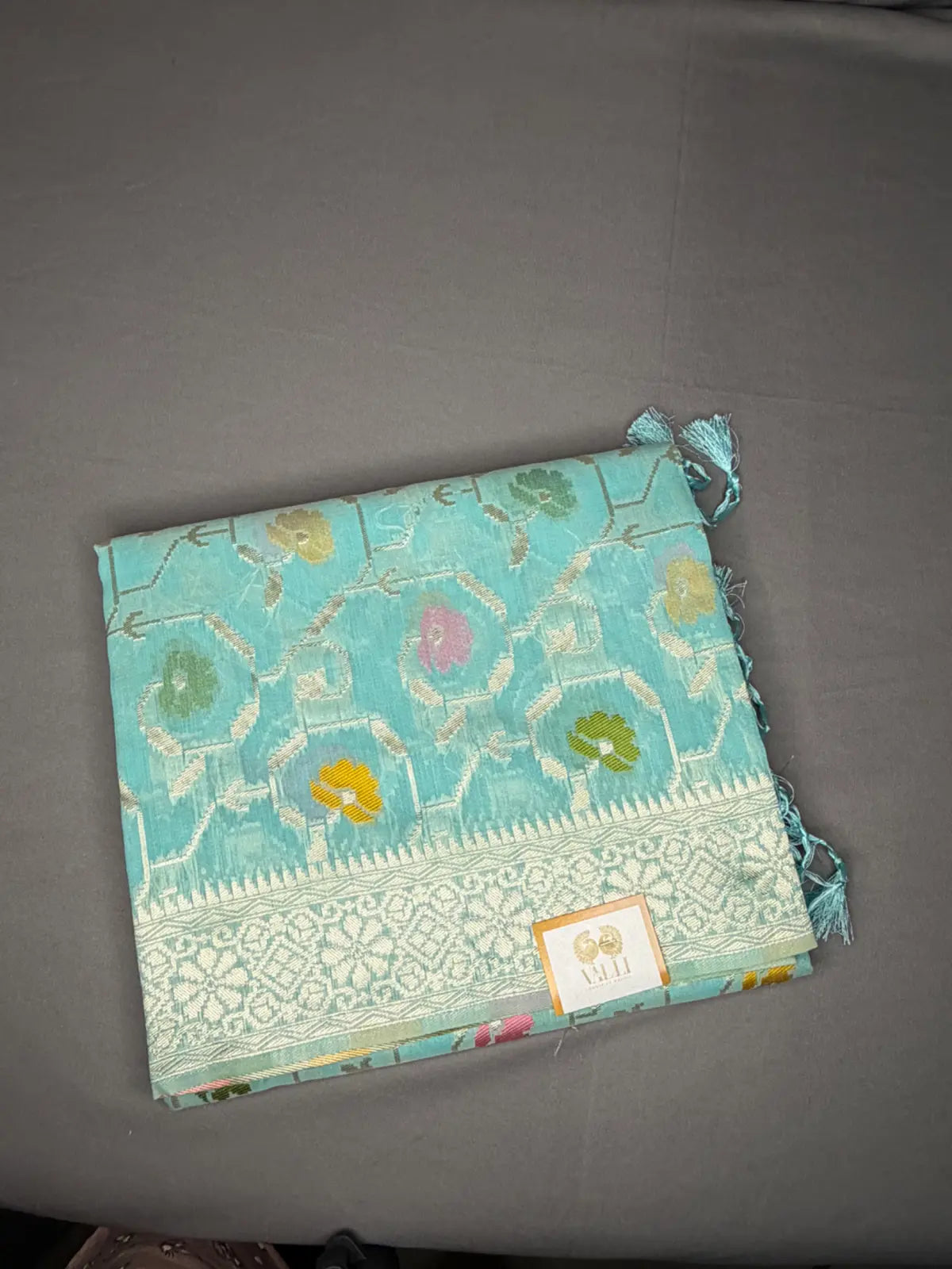  Banarasi cotton Jaamdani Meenakari saree