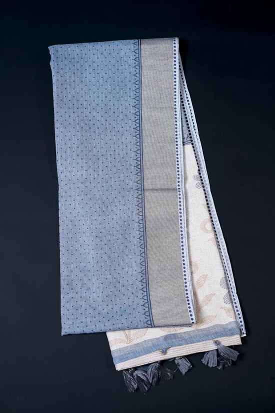 Lenin Cotton Sarees  – Grey