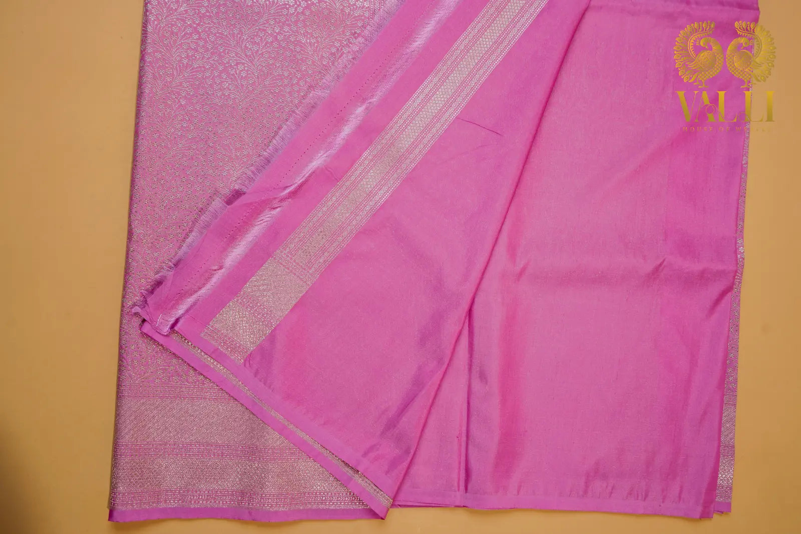 Banarasi Silver Zari Brocade Saree
