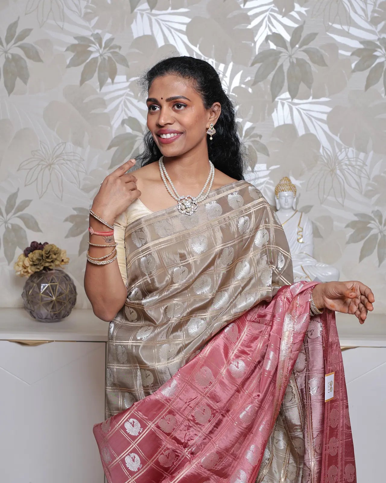 Banarasi crepe silk