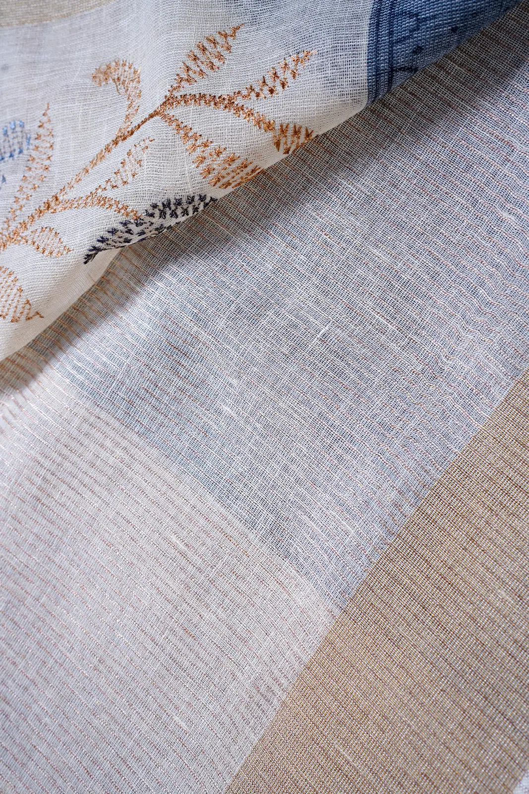 Lenin Cotton Sarees  – Grey