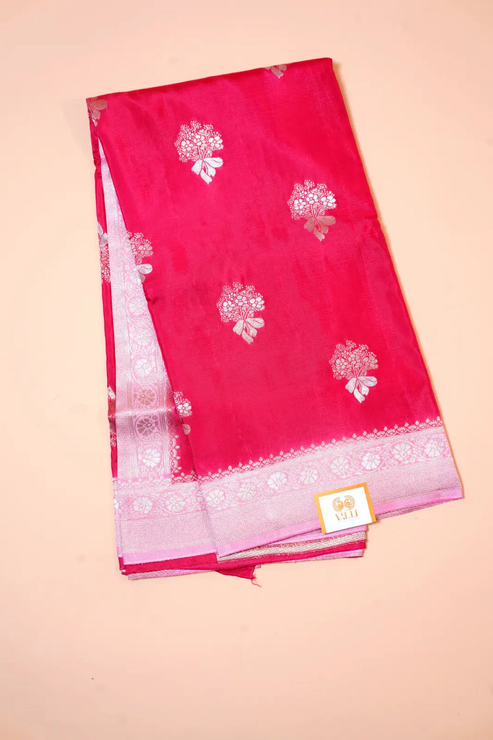 Rose mint Banarasi silk saree