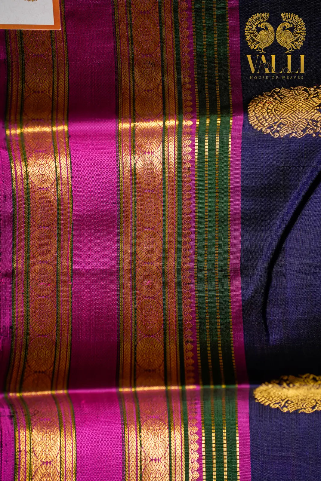Ganda Berunda Kanchipuram Silk Saree 