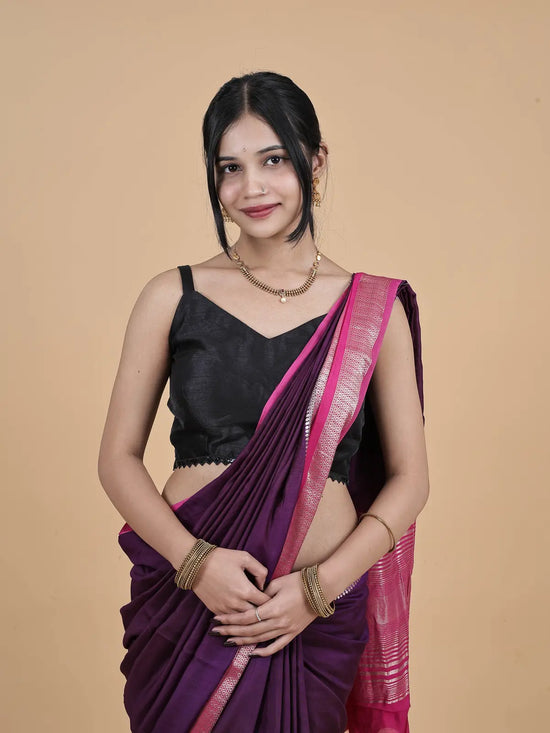 COTTON DUAL TONE - WINE + RANI PINK
