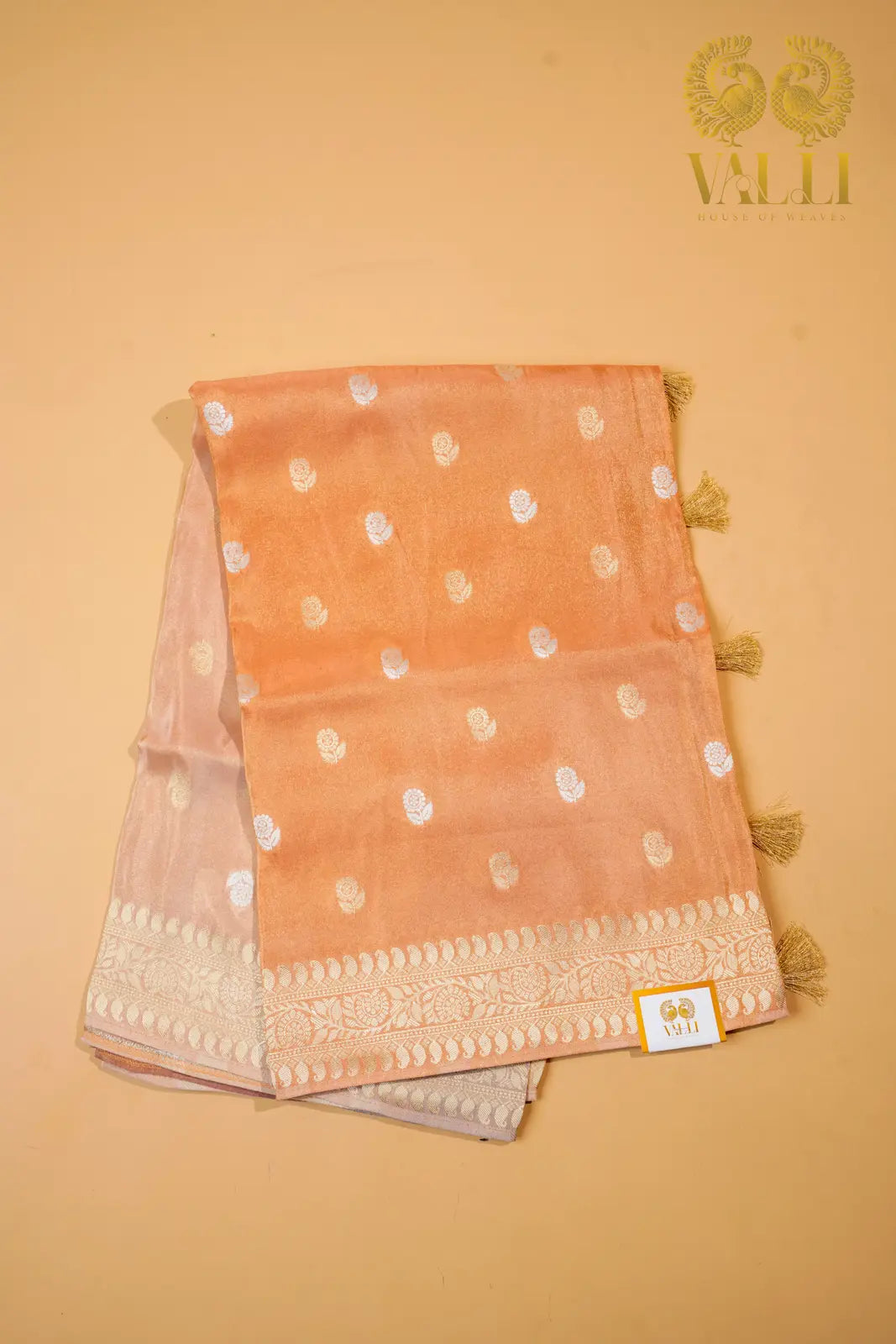 Tissue Banarasi Crepe Saree