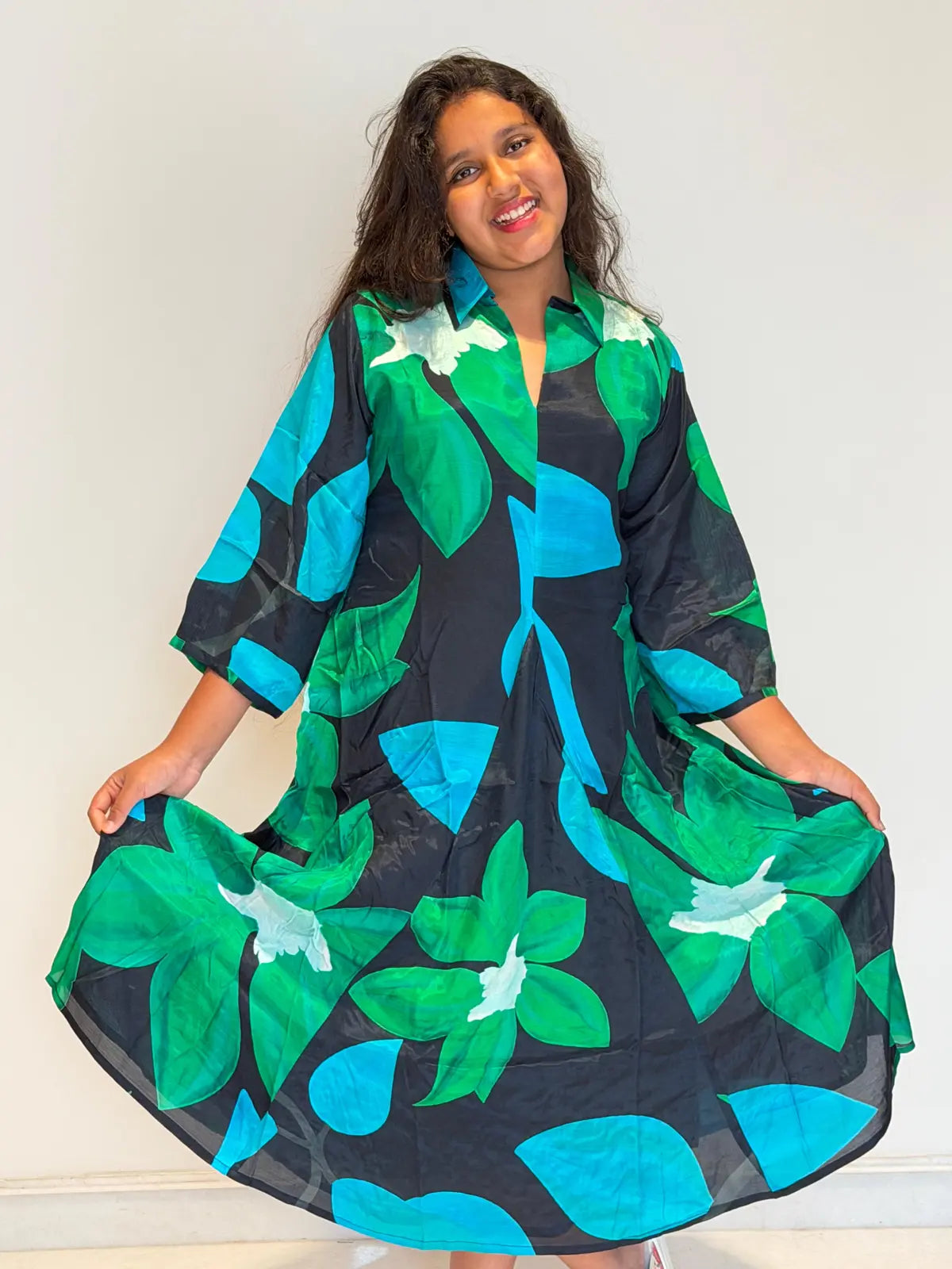 MUSLIN  A LINE DRESS