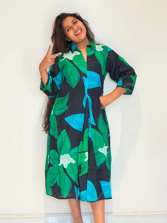 MUSLIN  A LINE DRESS
