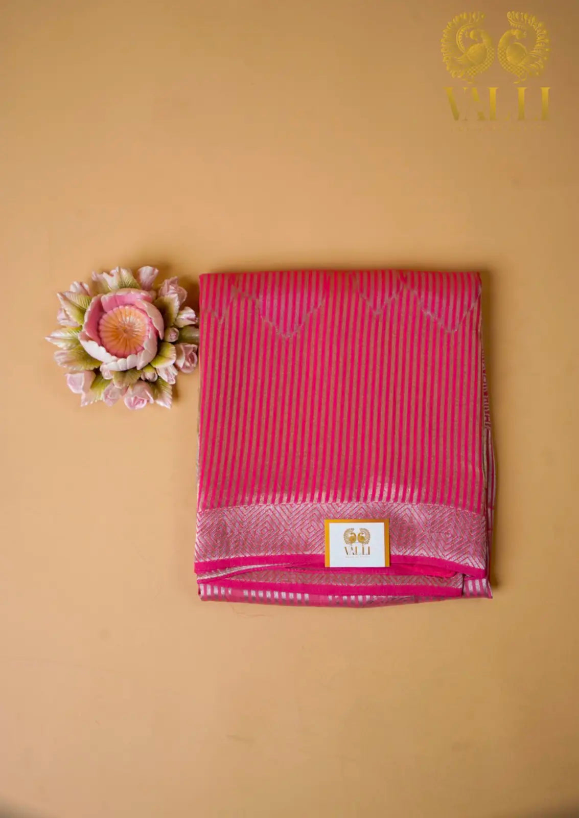 Banarasi crêpe Silk ombré shade silver Zari 