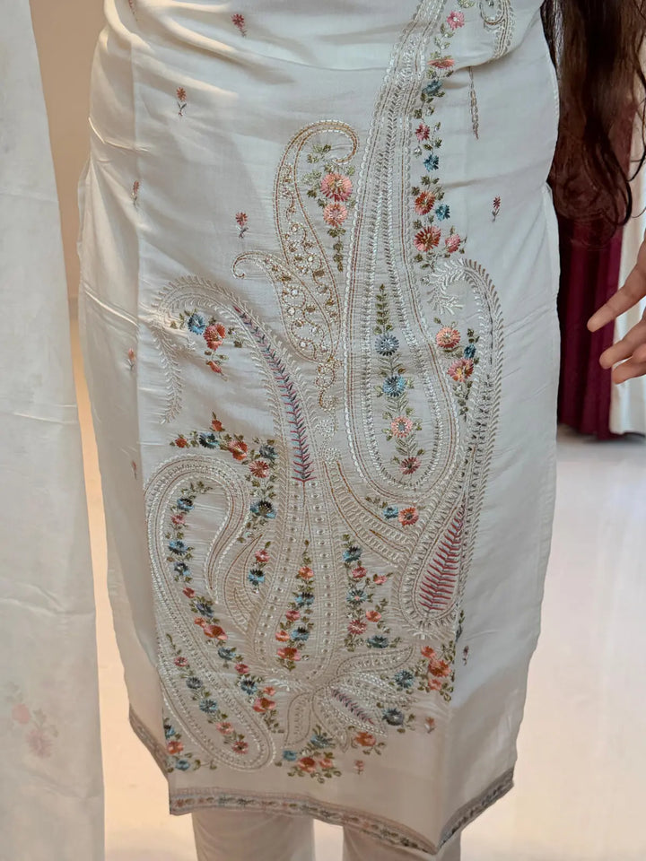 Ivory elegance Kashmiri