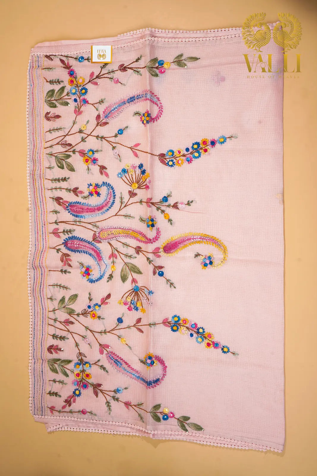 Soft cotton embroidery Baby pink 