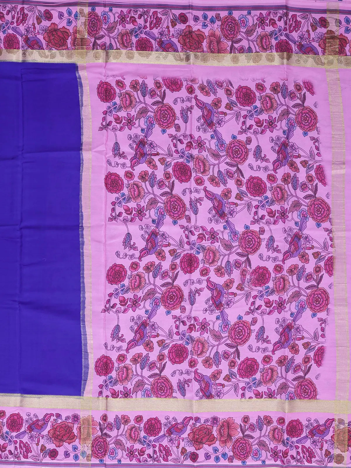 Kalamkari Crepe  – Blue